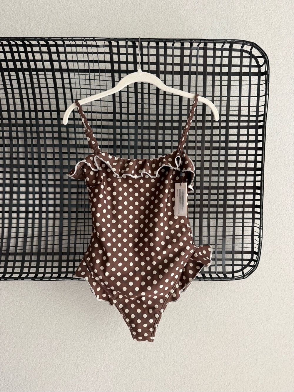 Montce Jacelyn Ruffle One-Piece Swimsuit polka dot NWT - Picture 2 of 7